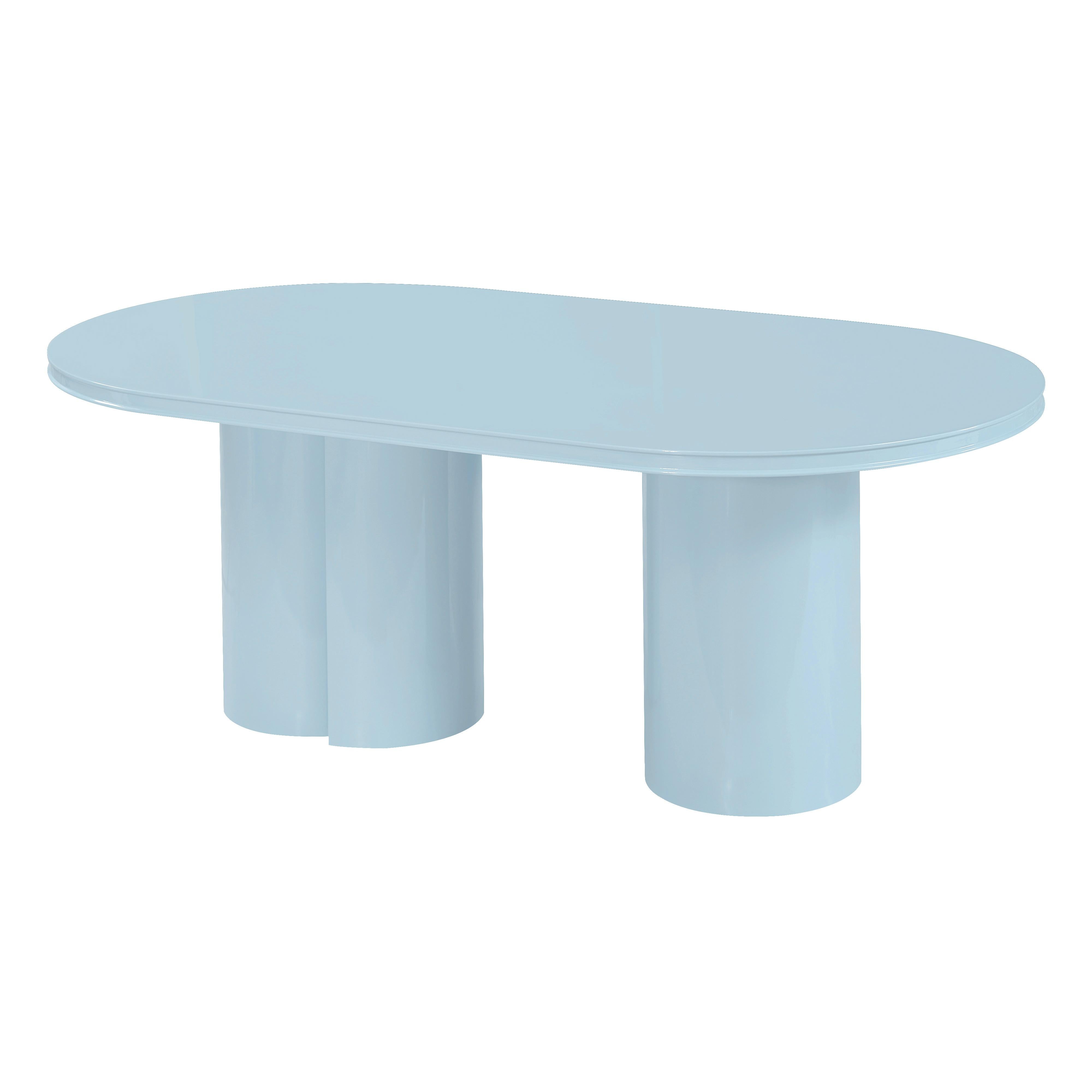 Elora 79" Lacquer Oval Dining Table