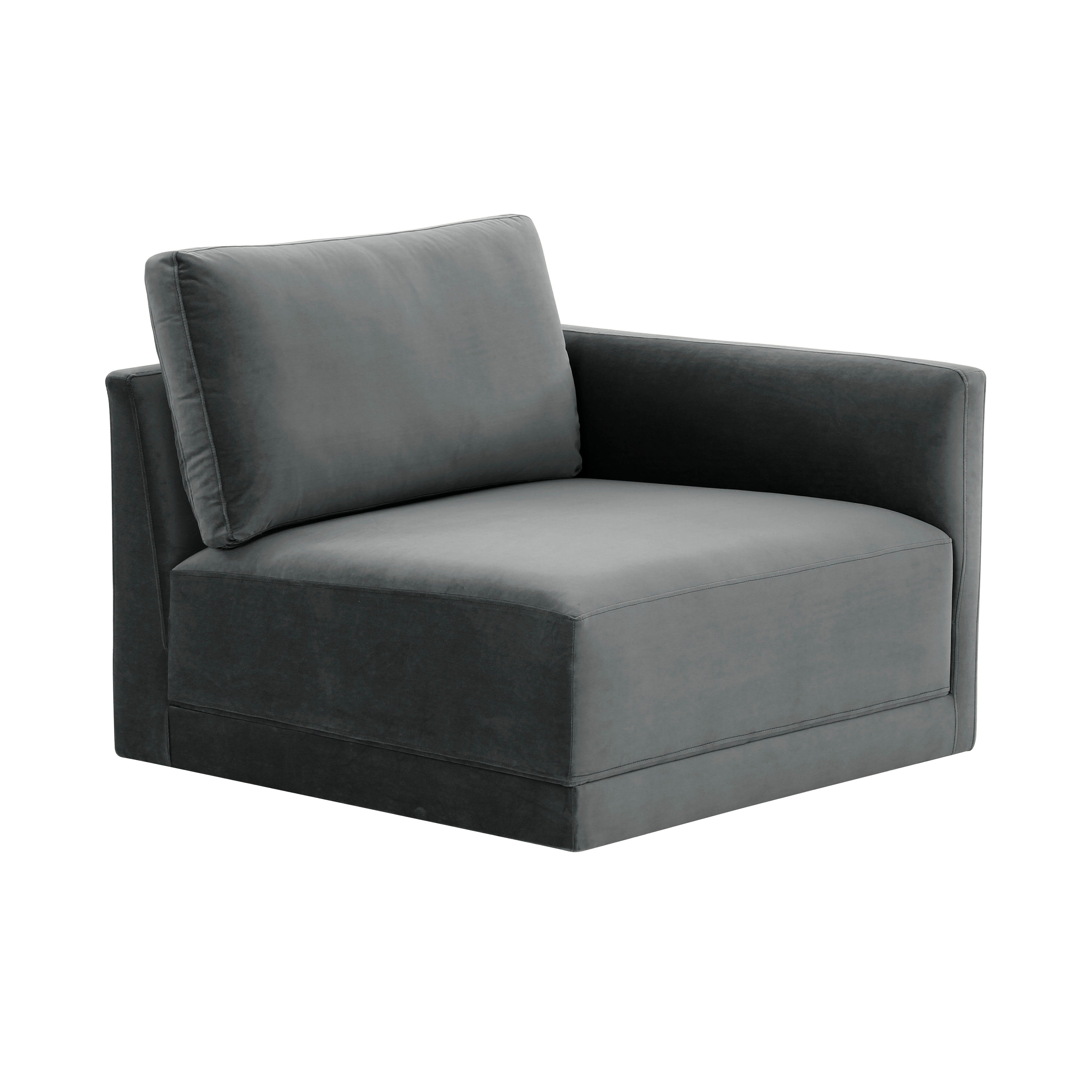 Willow Performance Velvet Modular RAF Corner Chair
