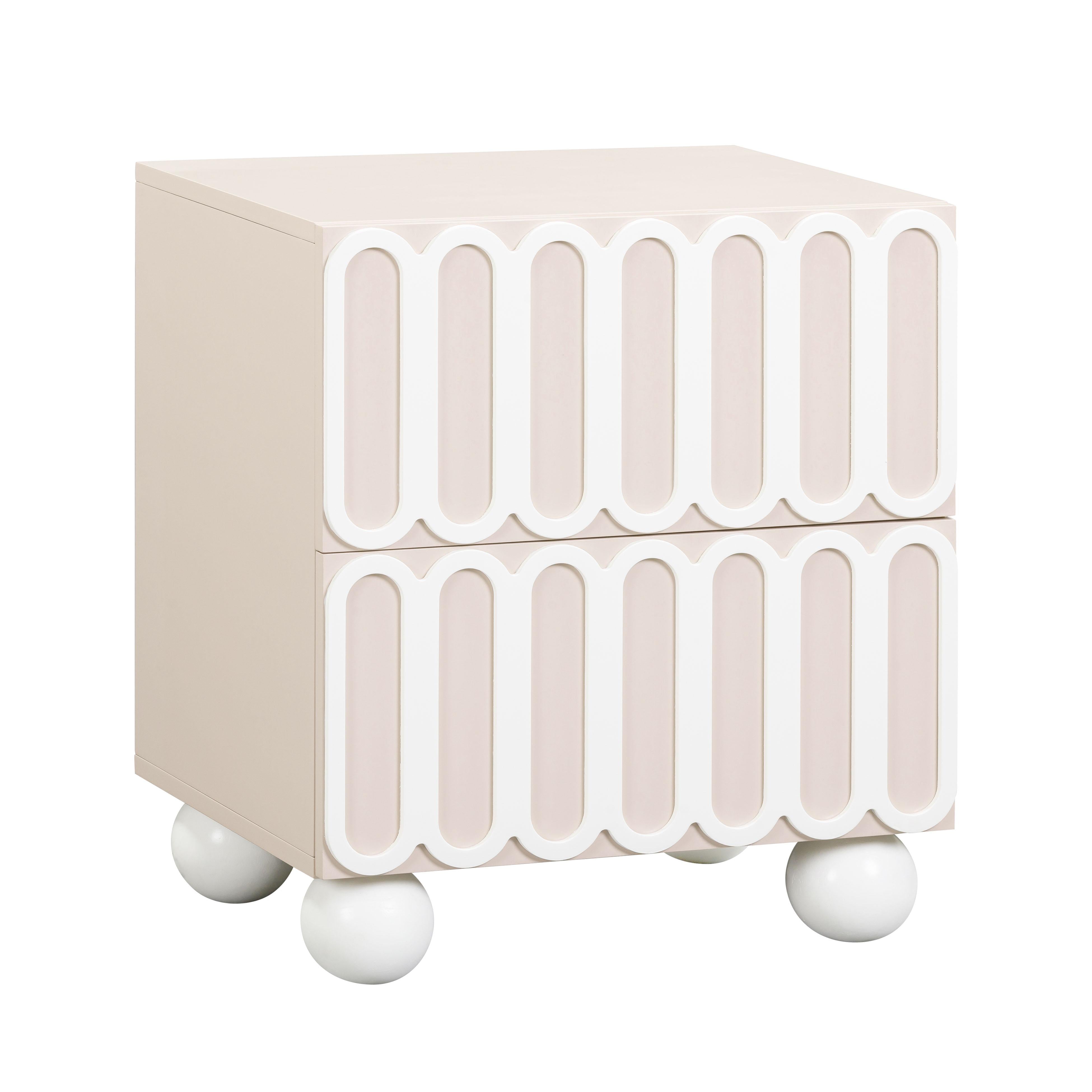 Tori 23" Motif 2-Drawer Nightstand