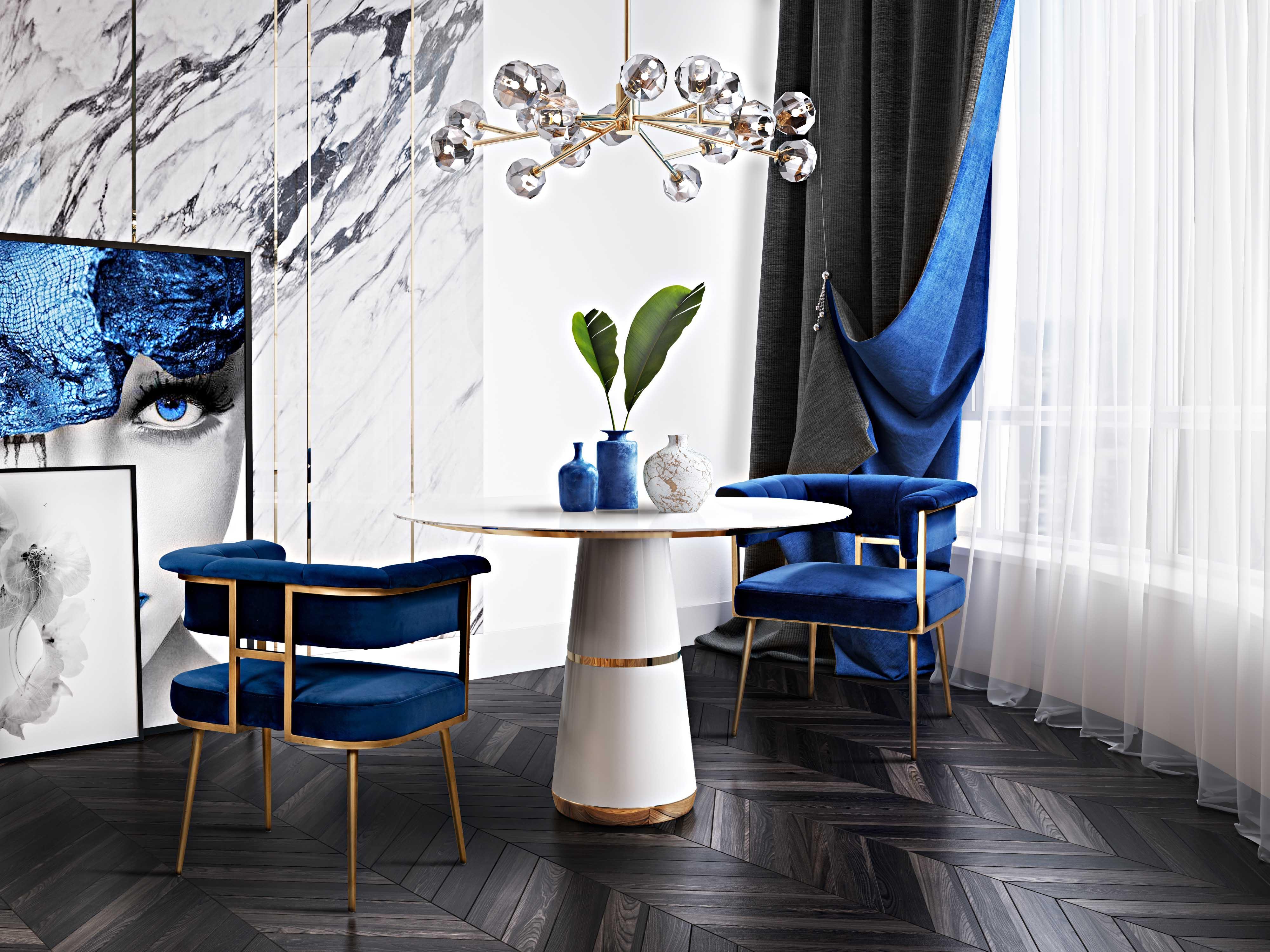 Astrid Performance Velvet Dining Chair