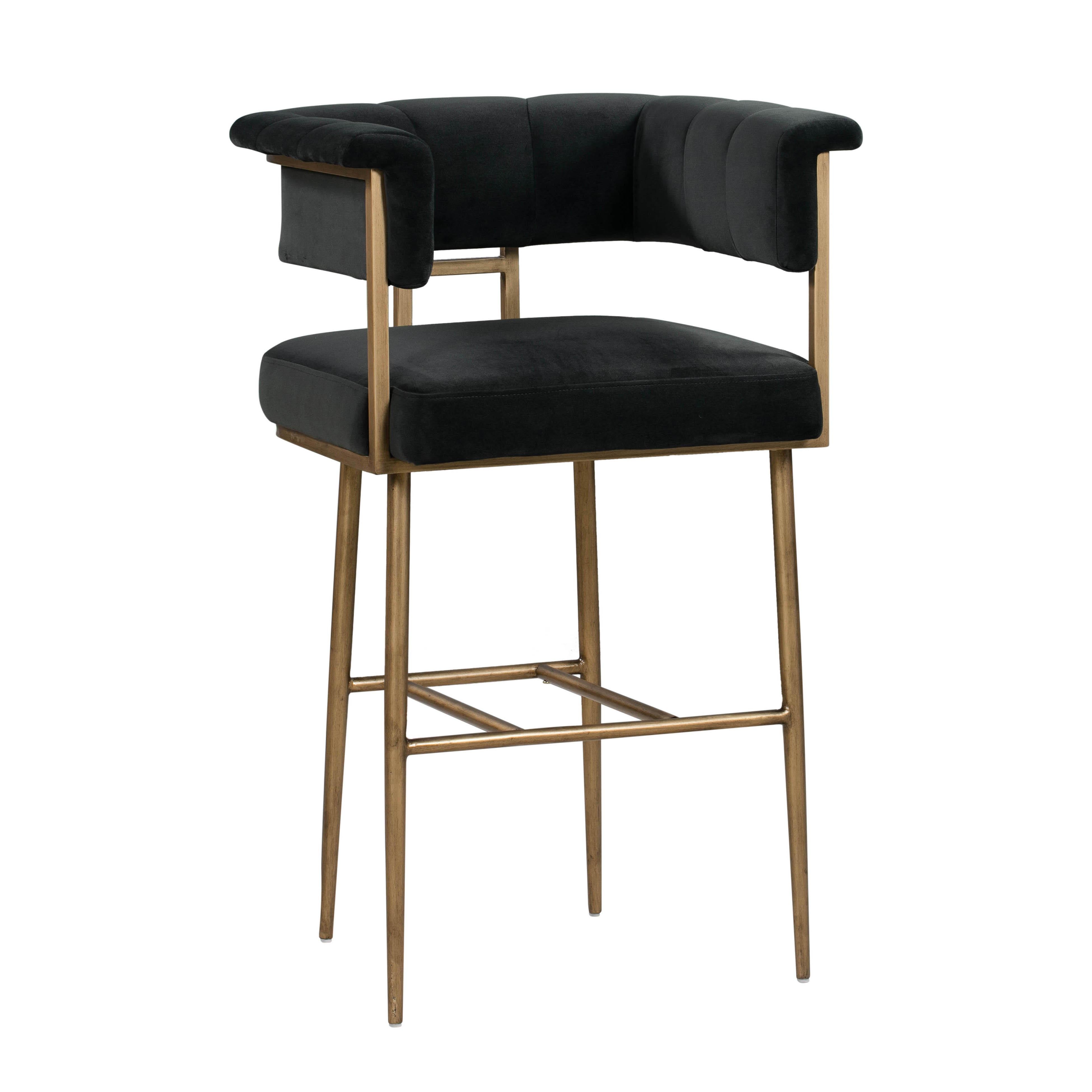 Astrid Performance Velvet Stool