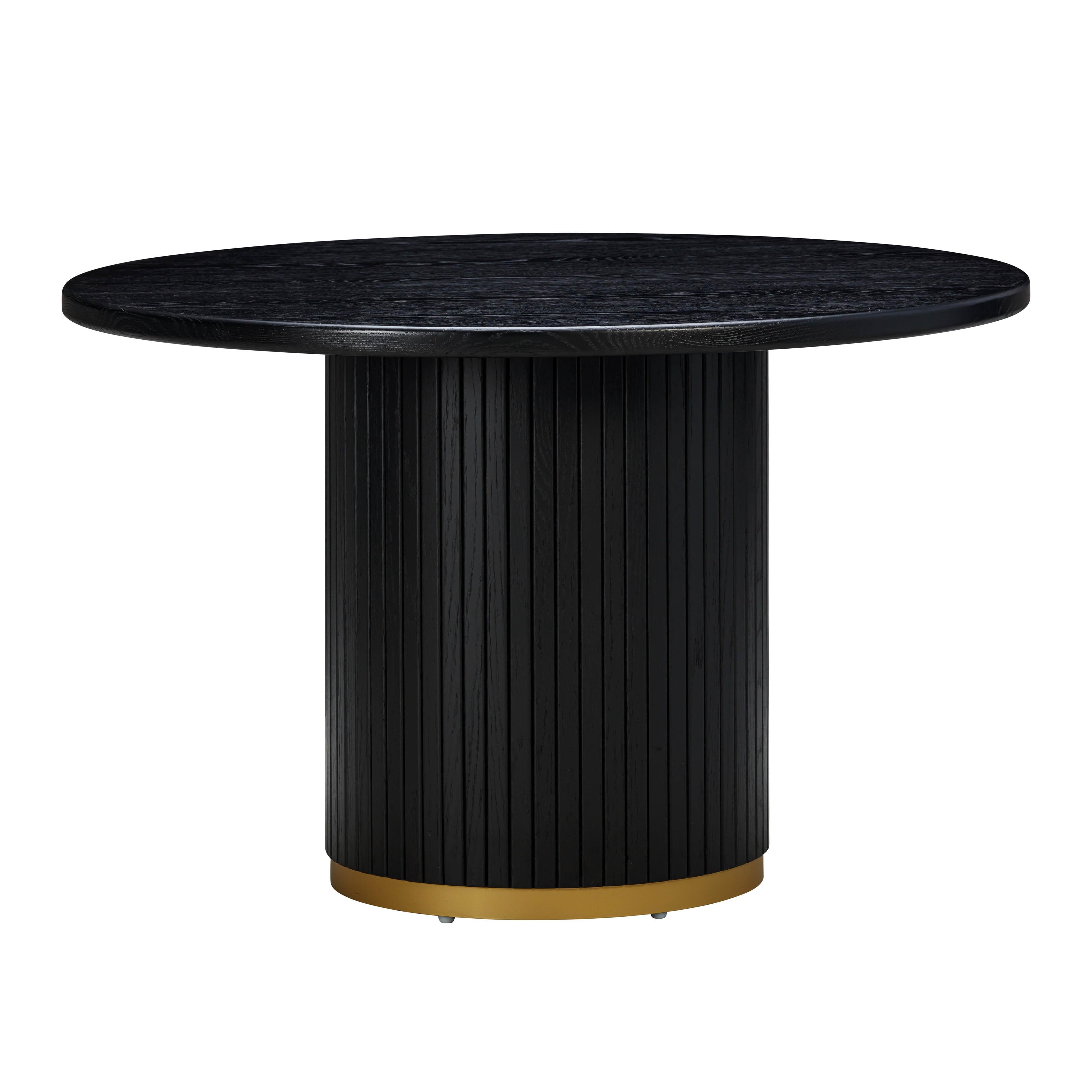 Chelsea 47" Oak Wood Round Dining Table