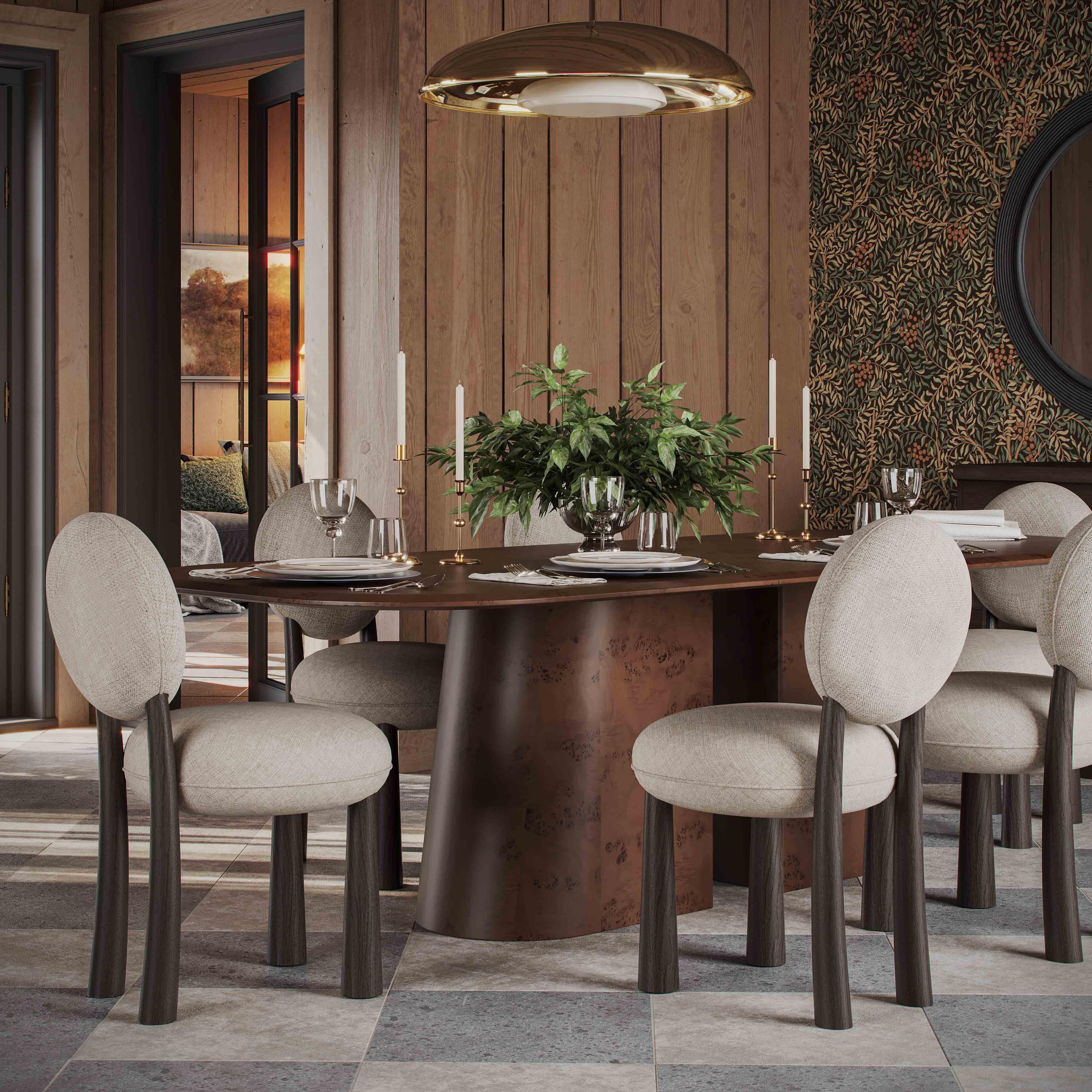 Sulley Cream Performance Chenille Dining Chair