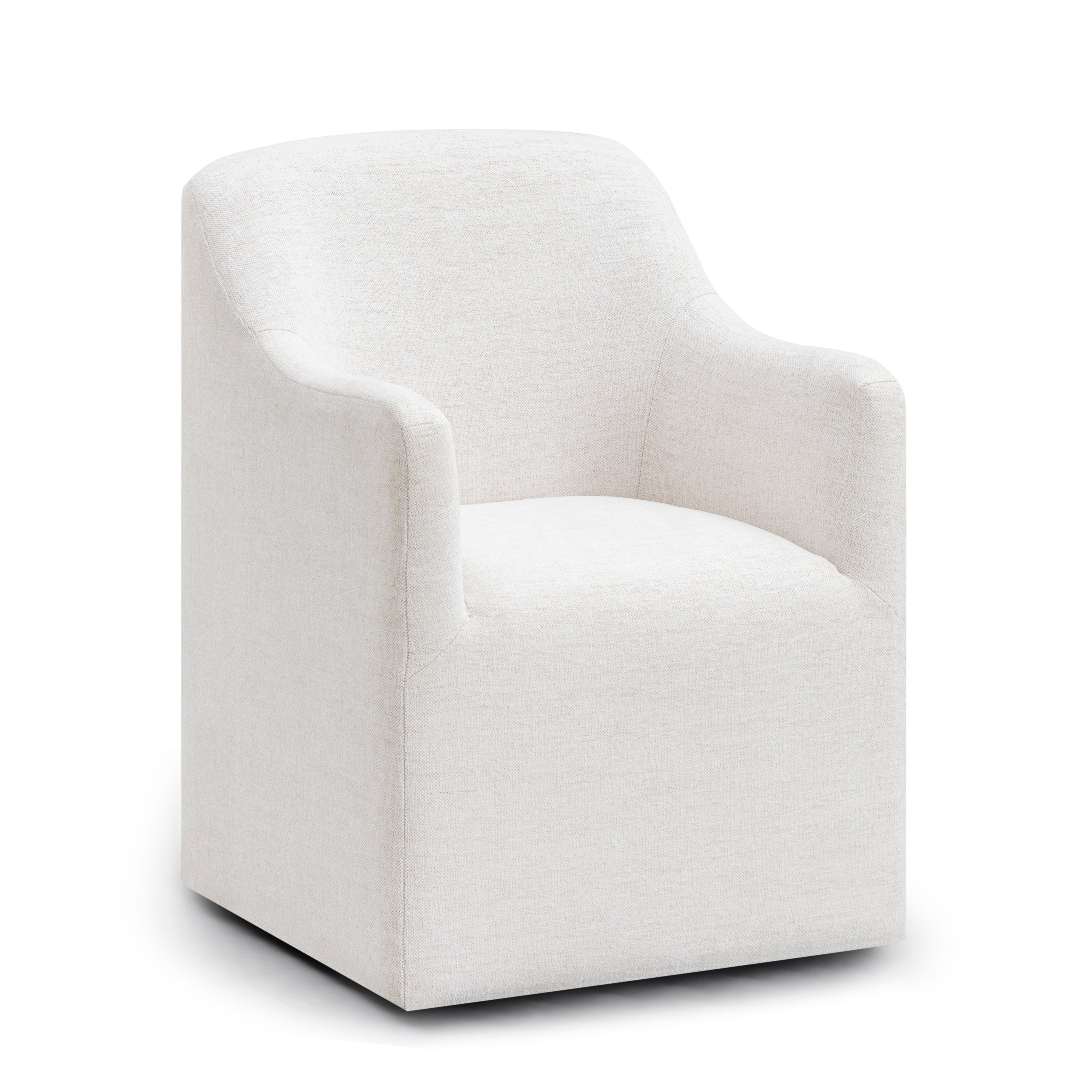 Helena Tall Textured Weave Performance Fabric Dining Chair