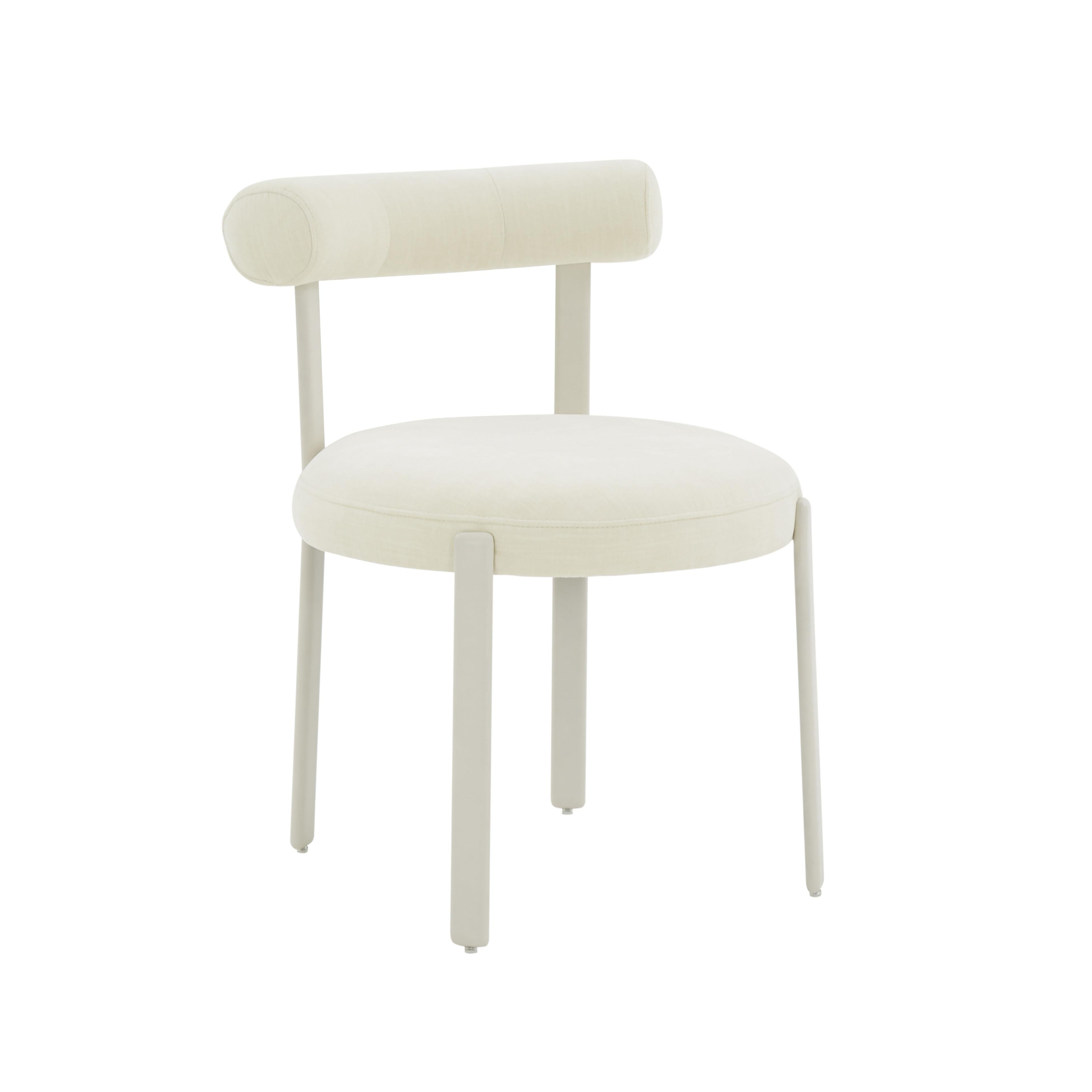 Margaret Performance Chenille Bolster Back Dining Chair