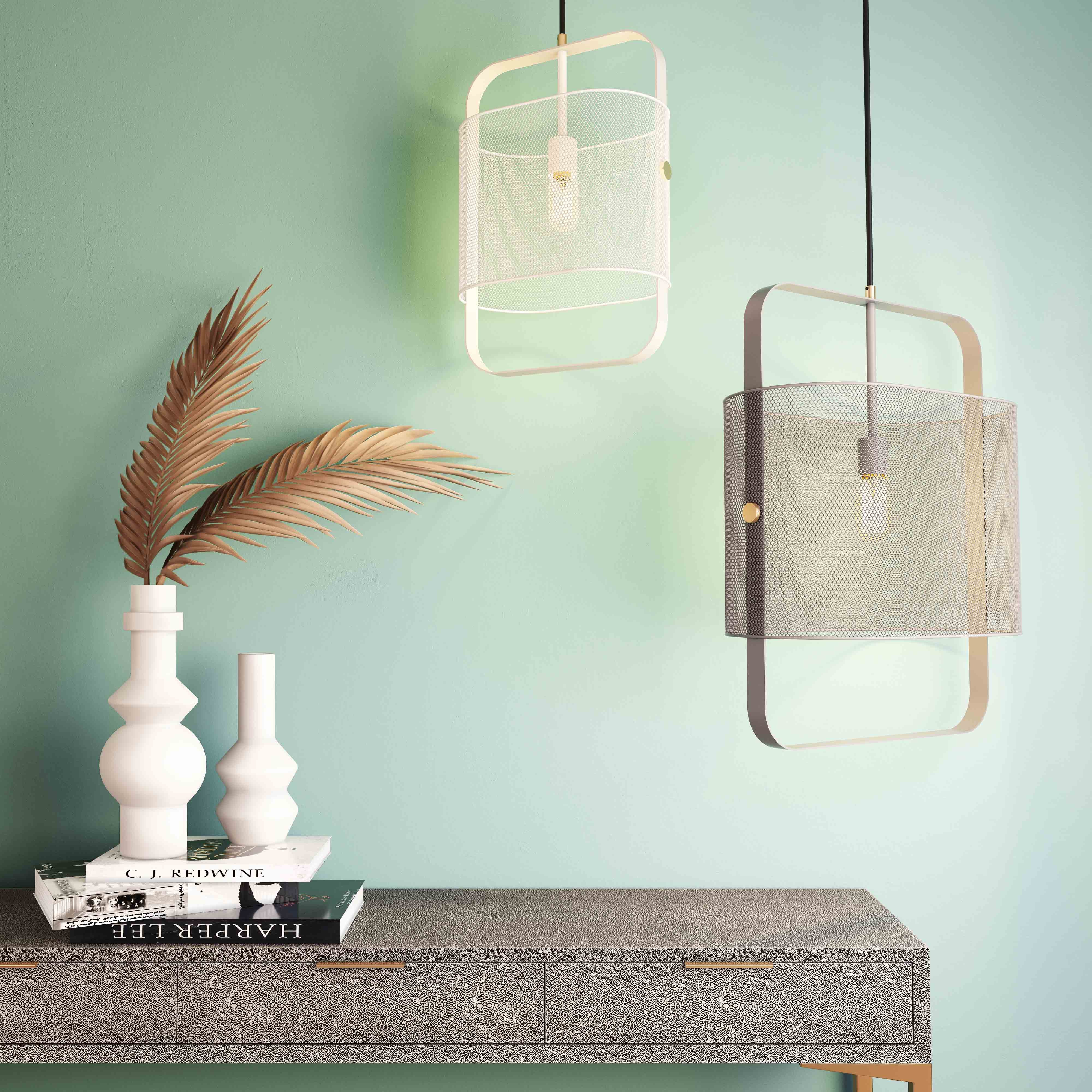 Klaus White Metal Pendant Lamp