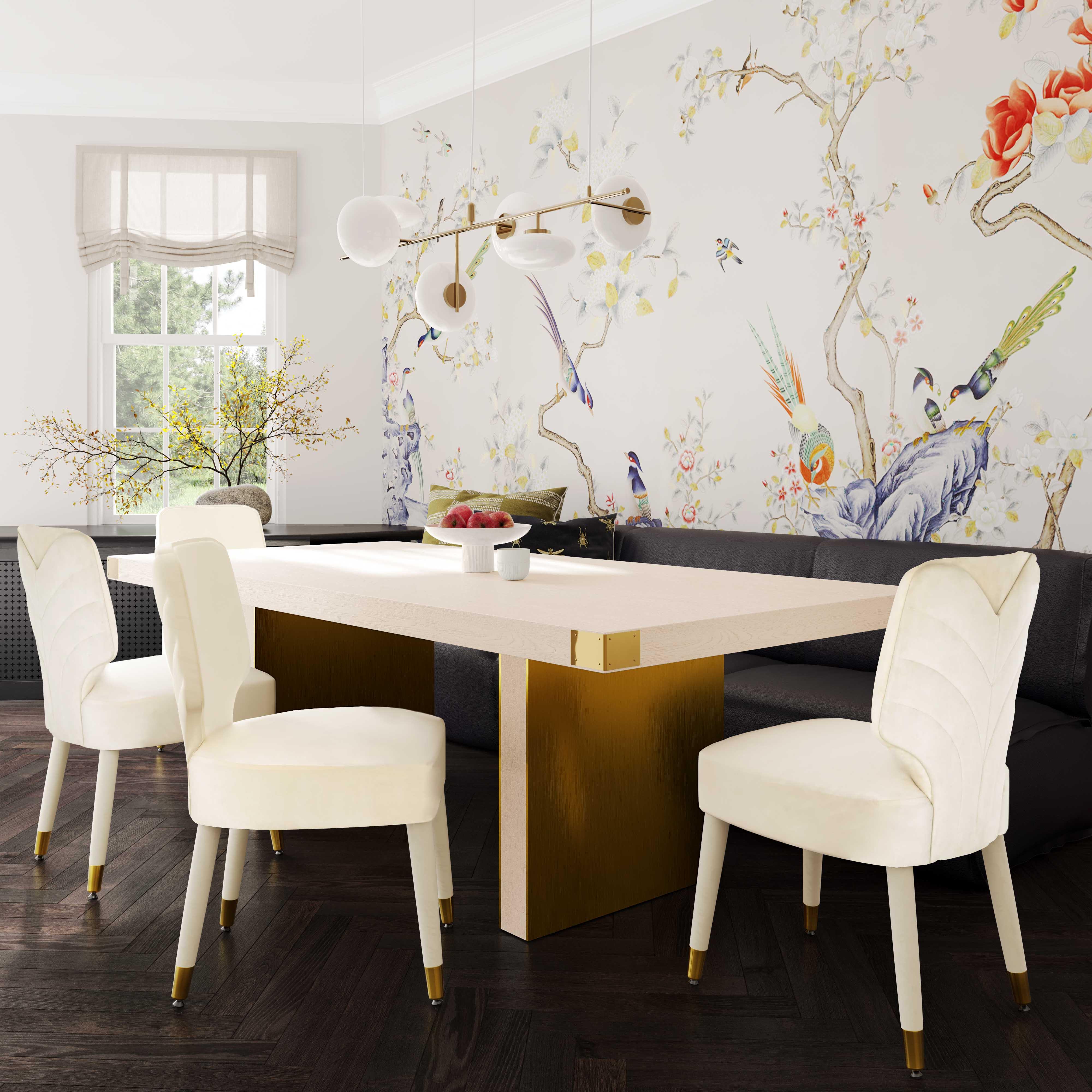 Selena 90" Ash Rectangular Dining Table
