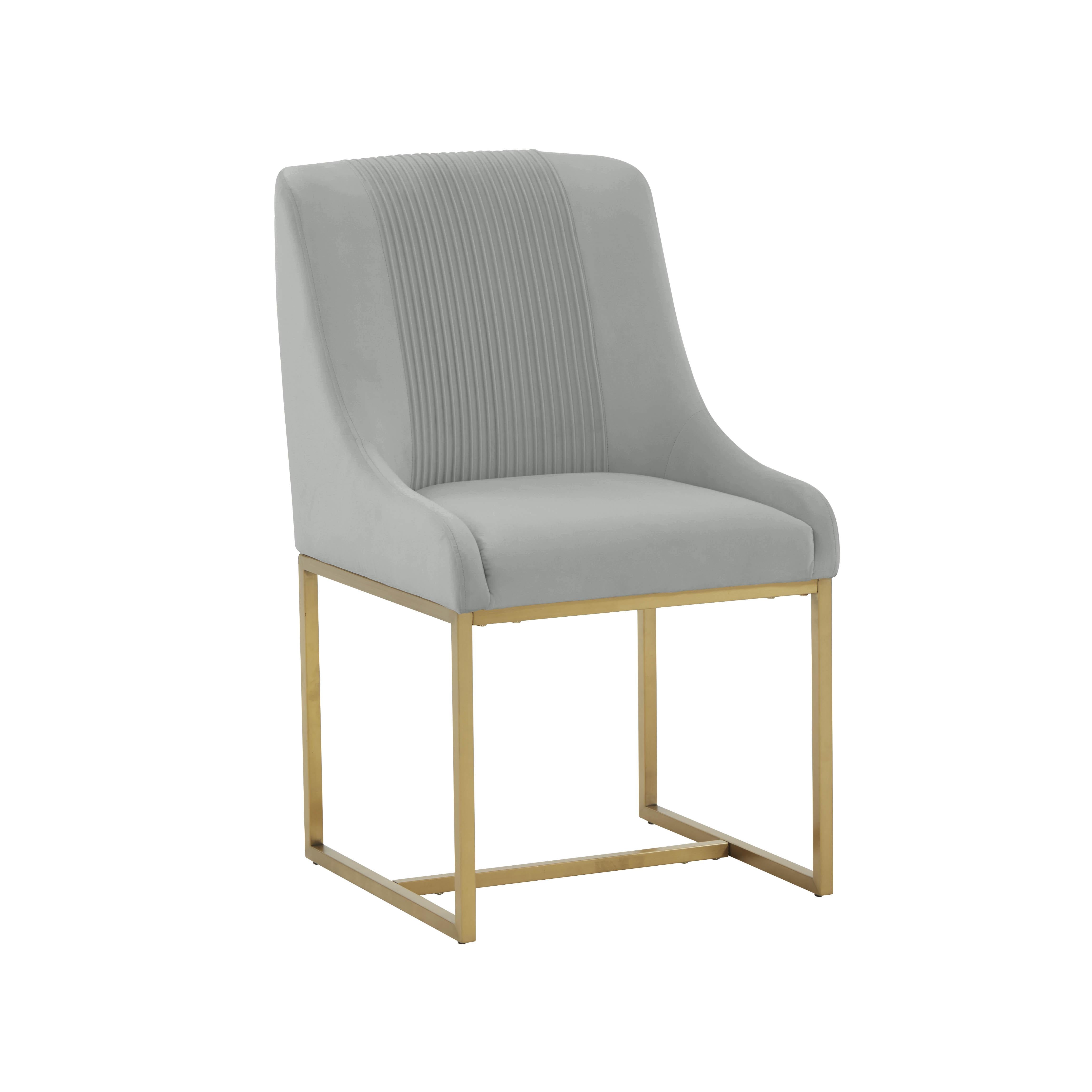 Lisa Pleated Performance Velvet Dining Chair