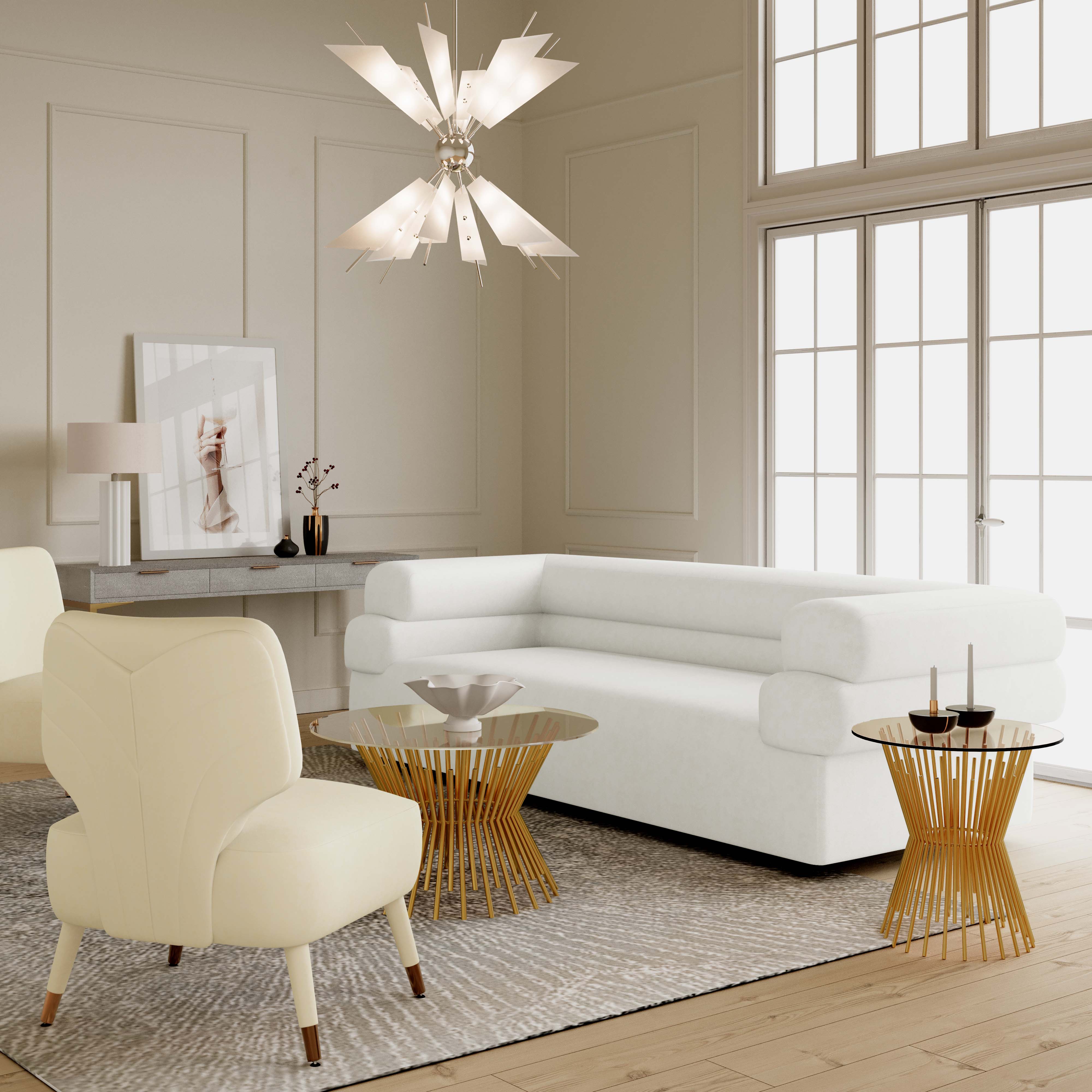 Elsa 98" Performance Fabric Sofa