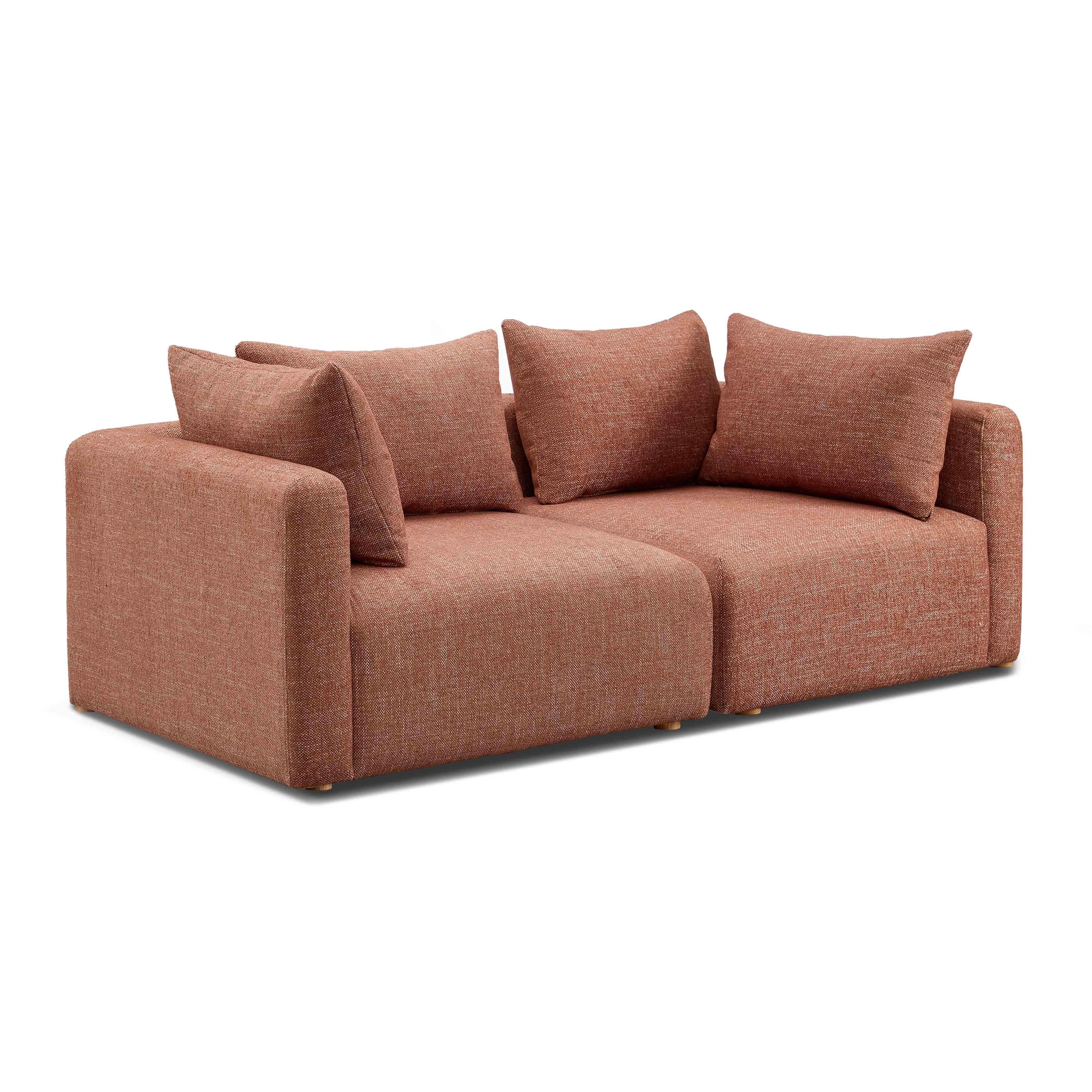 Hangover 81" Contract-Grade Textured Fabric Loveseat
