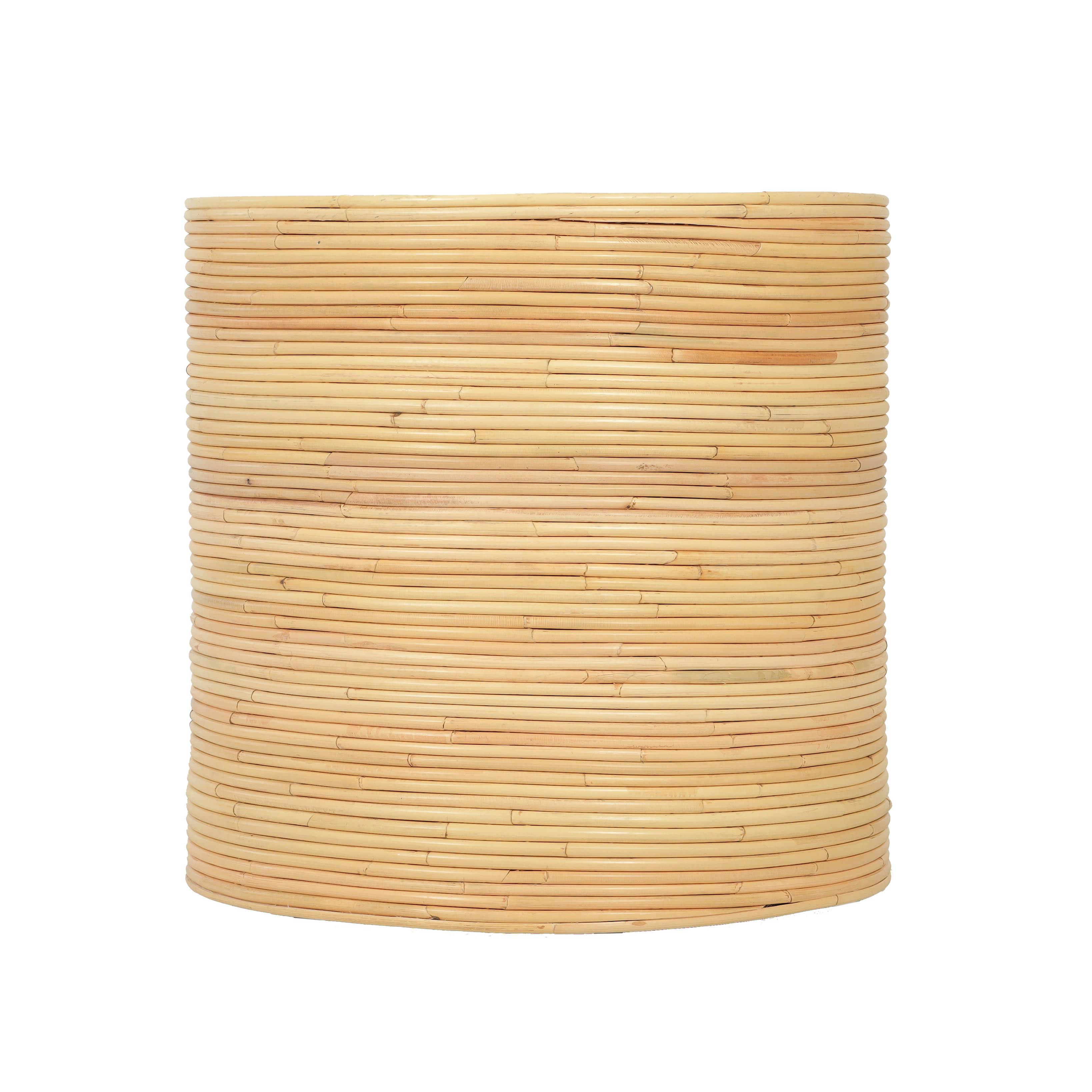 Matea Natural Rattan Arch Side Table