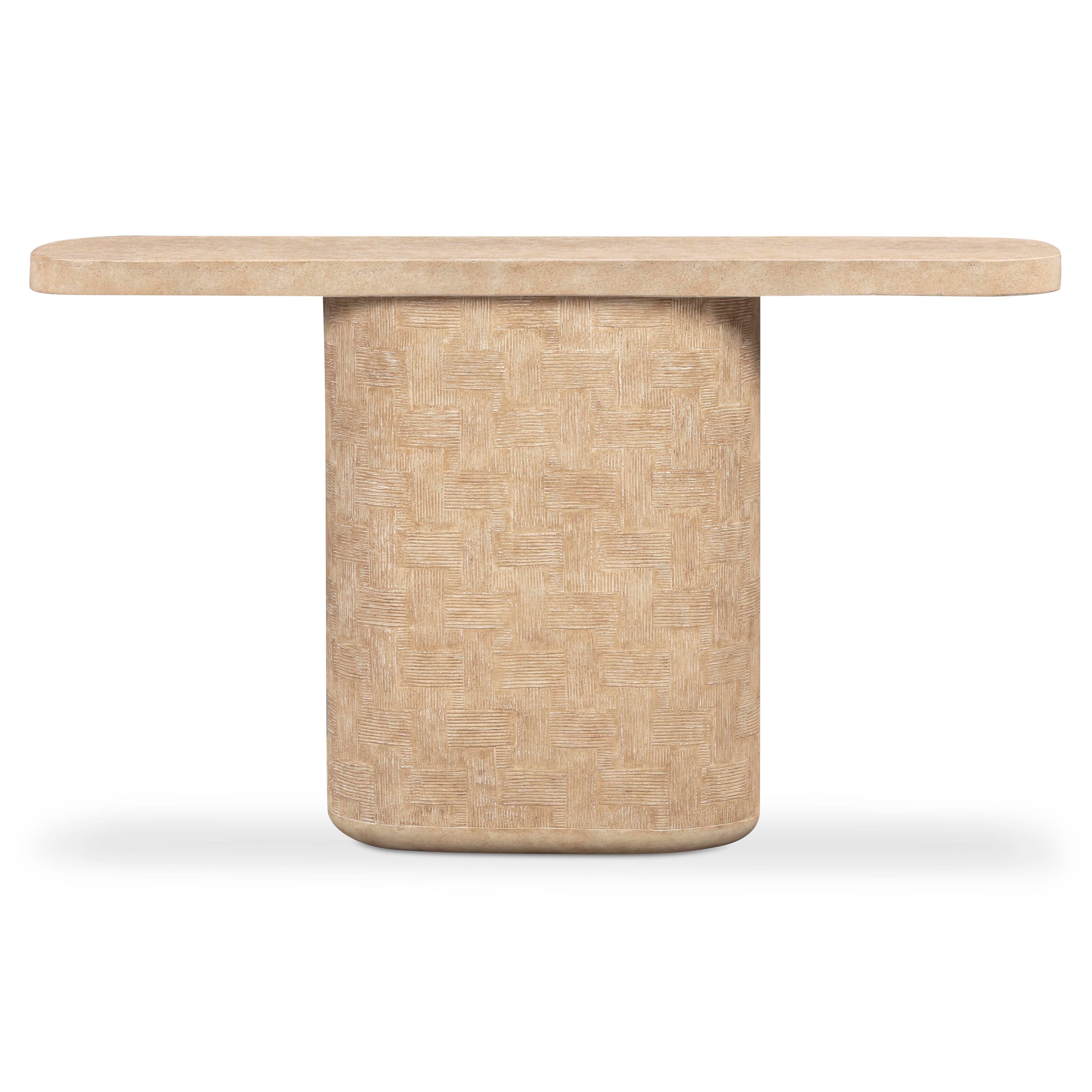 Suraya 55" Indoor/Outdoor Concrete Console Table