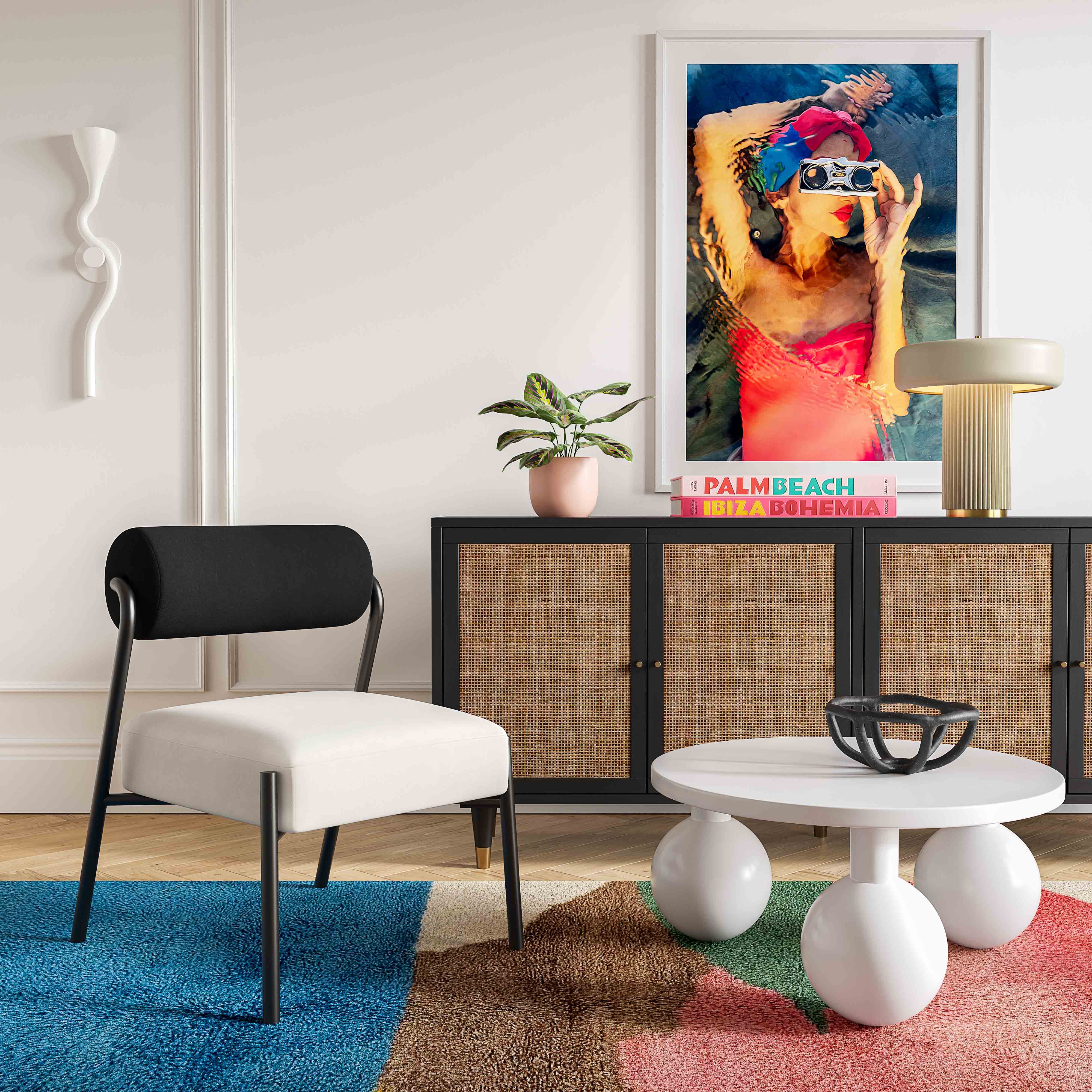 Jolene Performance Velvet Accent Chair