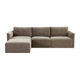 Willow 4-Piece Performance Velvet Modular Sectional