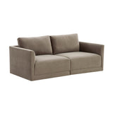 Willow 74" Performance Velvet Modular Loveseat