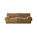 Zenith 80" Latte Brown Performance Velvet Modular Loveseat