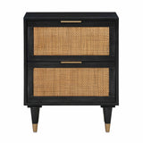 Sierra 22" Cane 2-Drawer Nightstand
