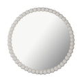 Baria 30" Wooden Round Wall Mirror