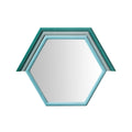 Lally 31.5"X24" Velvet Prism Wall Mirror