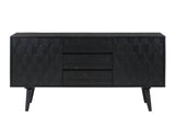 Valentina 59" Black Acacia Buffet
