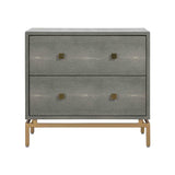 Pesce 25" Shagreen 2 Drawer Nightstand