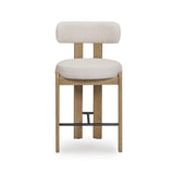 Odessa Cream Performance Fabric Counter Stool