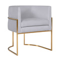 Giselle Performance Velvet Dining Chair with Gold Base