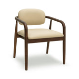 Betsy Taupe Contract-Grade Vegan Leather Dining Chair