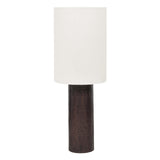 Grava Boucle &amp; Hammered Bronze Metal Floor Lamp
