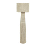 Tapered Natural Chenille Fiber Floor Lamp