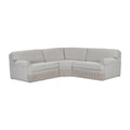 Yvette 3-Piece Warm Grey Performance Boucle L-Sectional