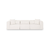 Tarra 118" Cream Performance Chenille Modular Sofa