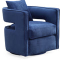 Kennedy Performance Velvet Swivel Accent Chair