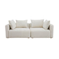 Hangover 81" Cream Performance Boucle Loveseat