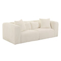 Tarra 86" Fluffy Oversized Performance Corduroy Modular Loveseat