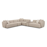 Sylvie 6-Piece Cream Performance Boucle Large Sectional