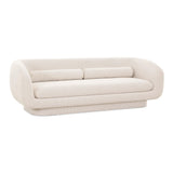Simone 96" Cream Performance Boucle Sofa