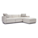 Perry 4-Piece Cream Performance Chenille Modular Sectional