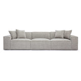 Mindy 115" Performance Chenille Basketweave Modular Sofa