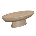Eclipse 47" Textured Faux Travertine Indoor / Outdoor Coffee Table