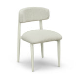 Annika Textured Contract-Grade Fabric Outdoor Dining Side Chair