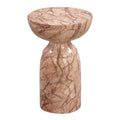Rue Faux Marble Indoor / Outdoor Round Side Table