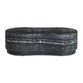 Hades 47" Black Faux Marble Indoor/Outdoor Concrete Coffee Table