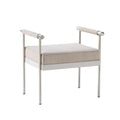 Diva 25" Cream Velvet Bench