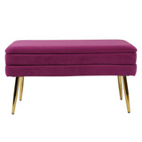 Ziva 31" Velvet Storage Bench