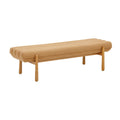 Julianna 56" Sunflower Yellow Heavy Linen Bench
