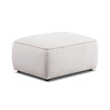 Travie Performance Corduroy Velvet Ottoman