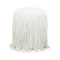 Shag Me Performance Vegan Leather Ottoman