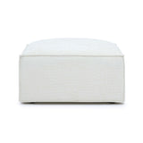 Mindy Performance Chenille Basketweave Ottoman