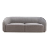 Yara 90.6" Pleated Performance Velvet Sofa